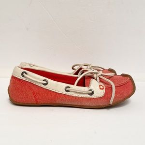 Keen Women's Red Catalina Canvas Boat‎ Shoe Size 5